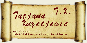 Tatjana Kuzeljević vizit kartica